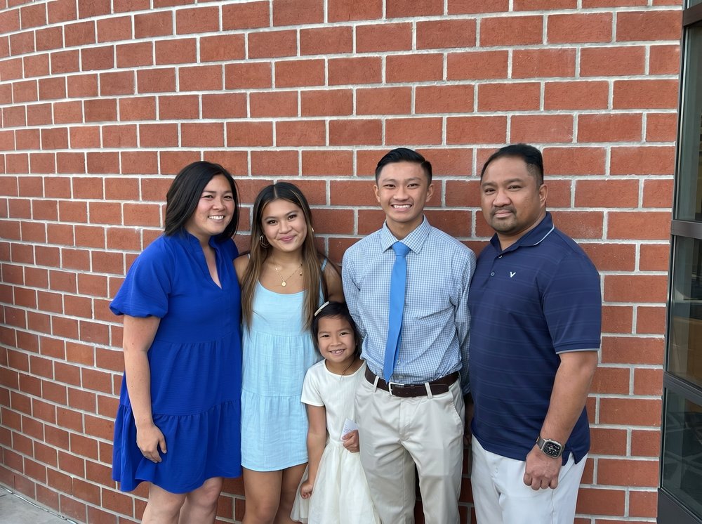 Jon Daco with his family